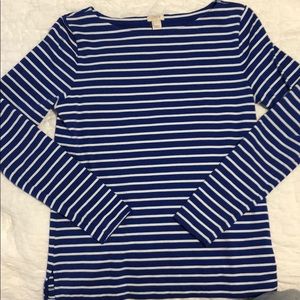 JCrew Factory Blue & White long sleeve